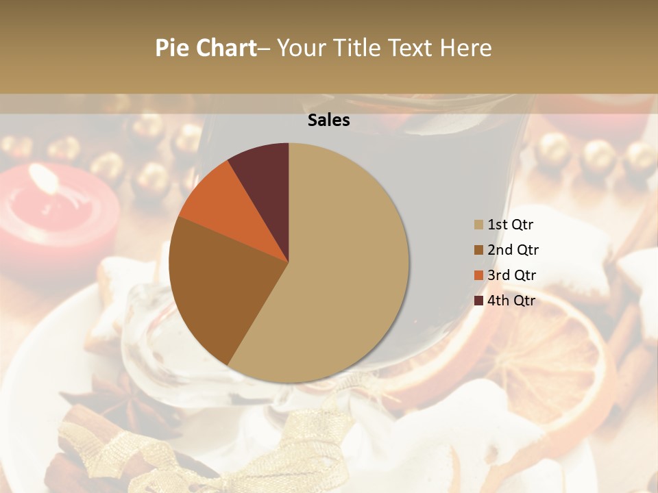 Orange Alcohol Christmas PowerPoint Template