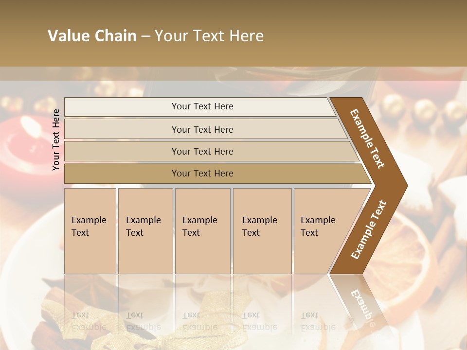 Orange Alcohol Christmas PowerPoint Template