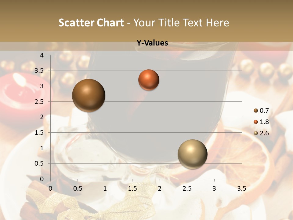 Orange Alcohol Christmas PowerPoint Template