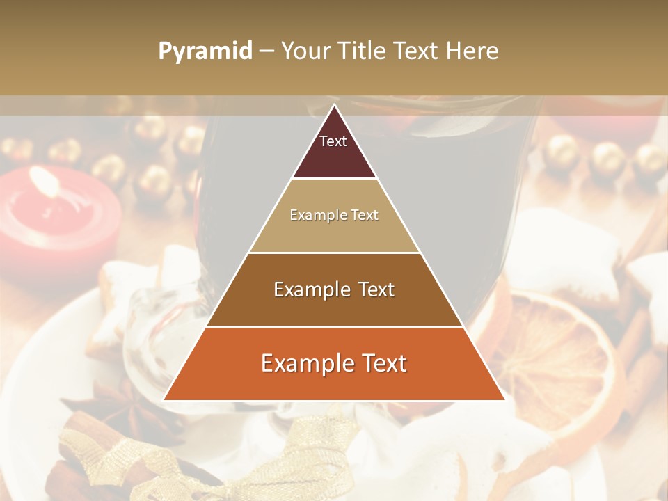 Orange Alcohol Christmas PowerPoint Template