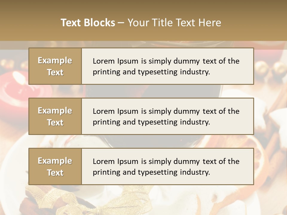 Orange Alcohol Christmas PowerPoint Template