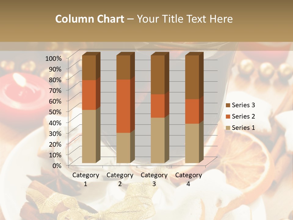 Orange Alcohol Christmas PowerPoint Template