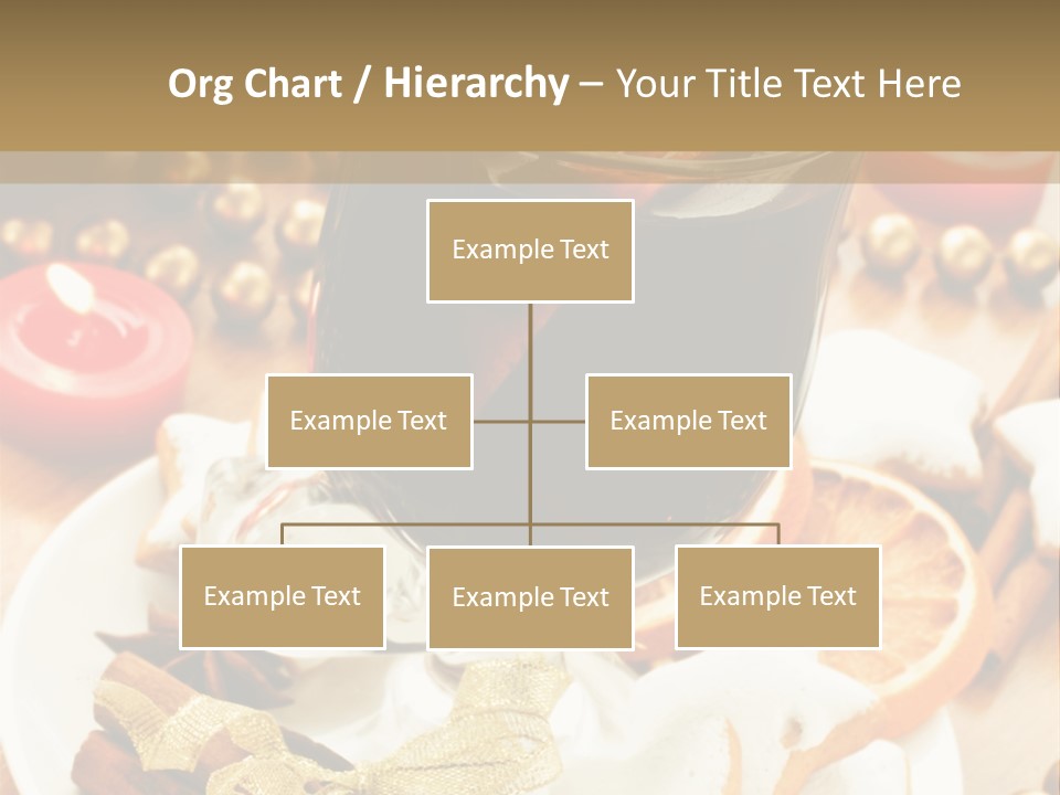 Orange Alcohol Christmas PowerPoint Template