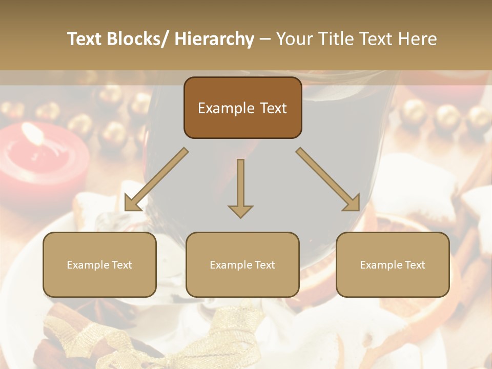 Orange Alcohol Christmas PowerPoint Template