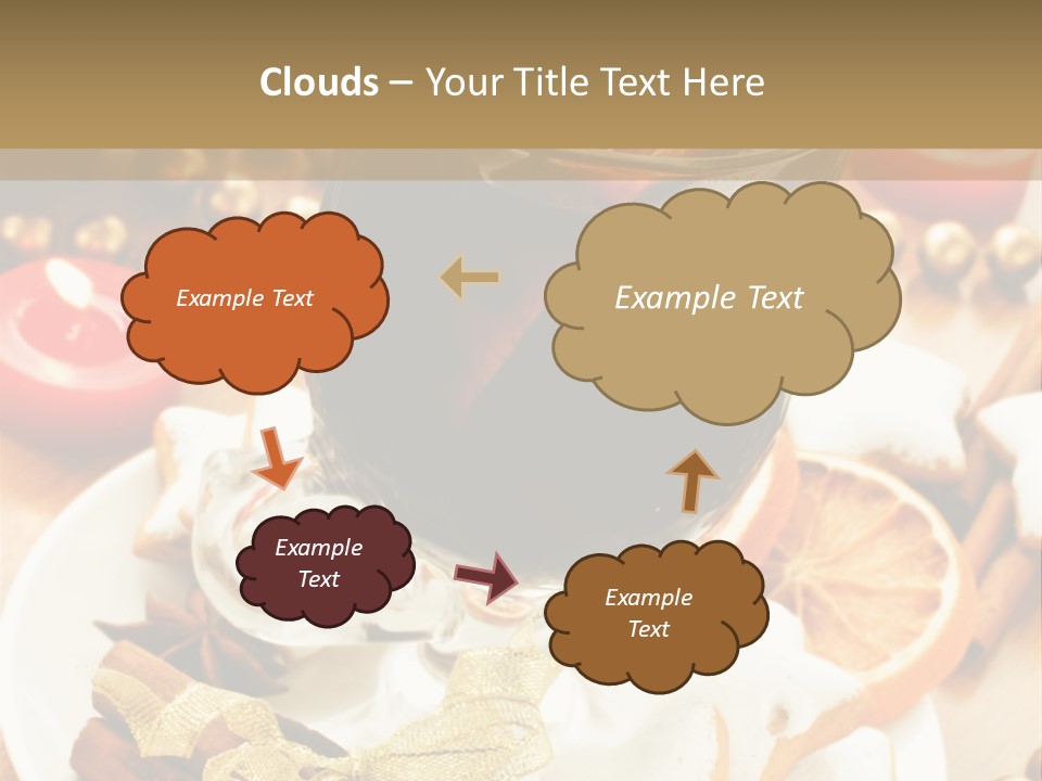 Orange Alcohol Christmas PowerPoint Template