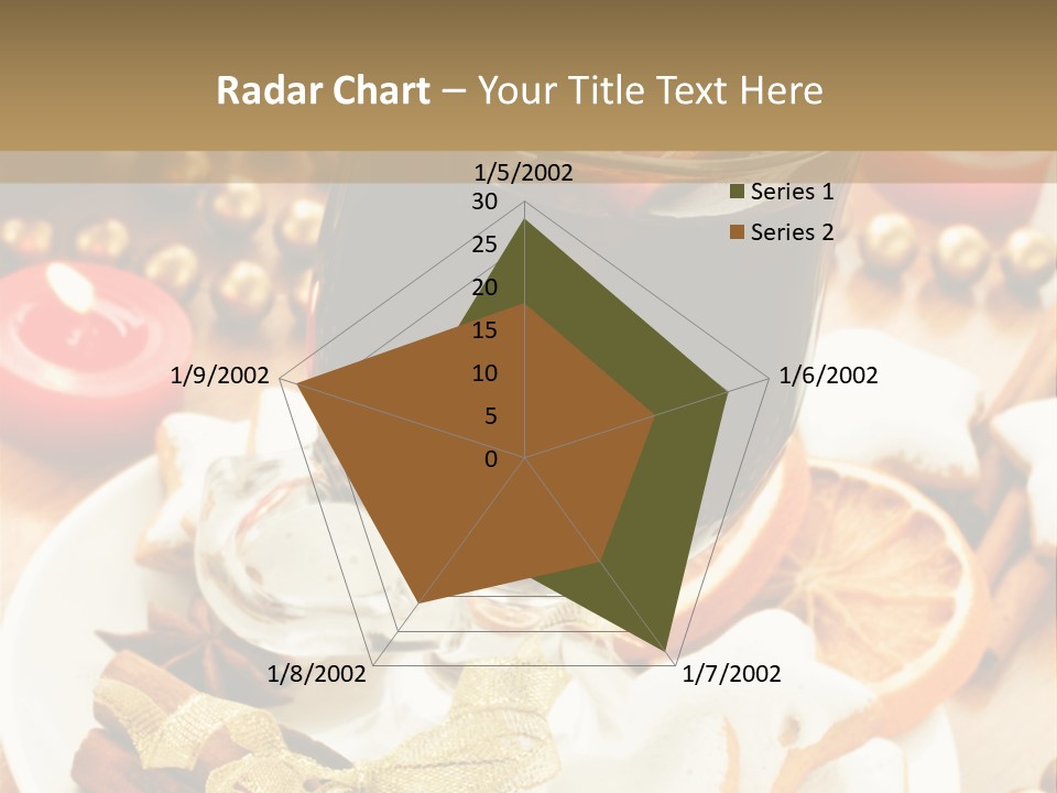 Orange Alcohol Christmas PowerPoint Template