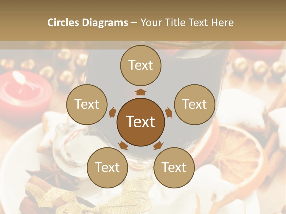 Orange Alcohol Christmas PowerPoint Template