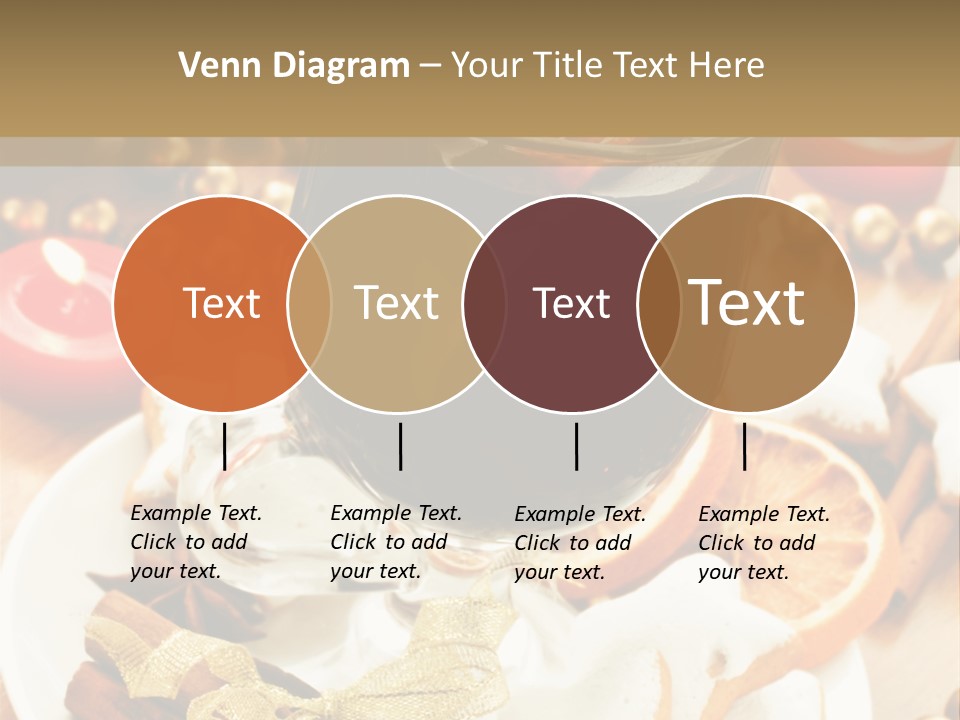 Orange Alcohol Christmas PowerPoint Template