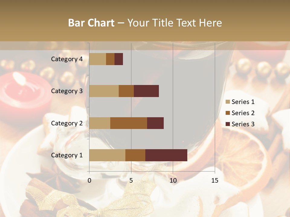 Orange Alcohol Christmas PowerPoint Template
