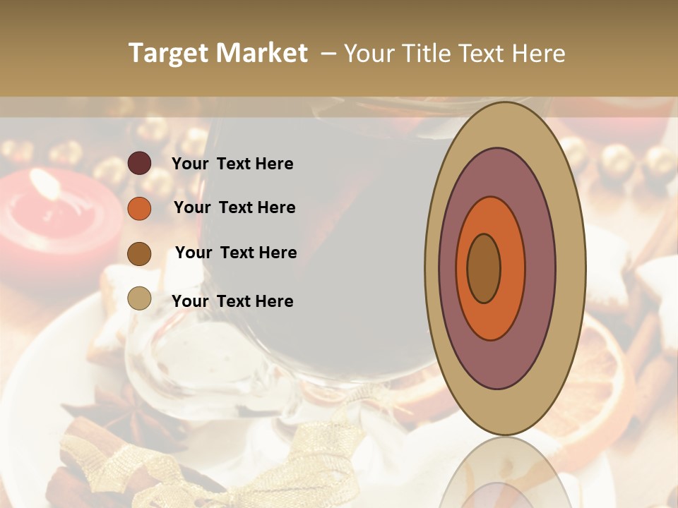 Orange Alcohol Christmas PowerPoint Template