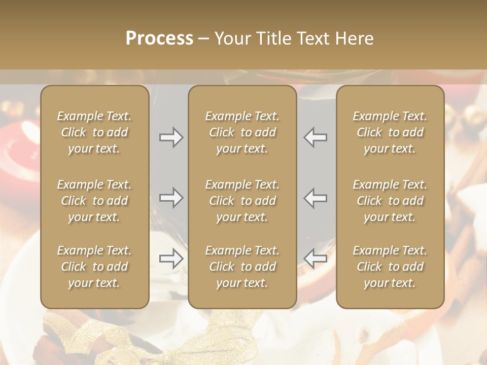 Orange Alcohol Christmas PowerPoint Template