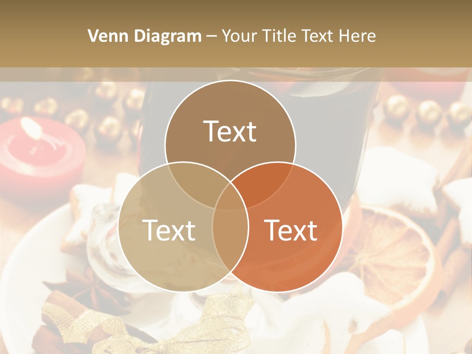 Orange Alcohol Christmas PowerPoint Template