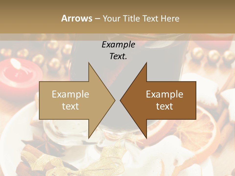 Orange Alcohol Christmas PowerPoint Template