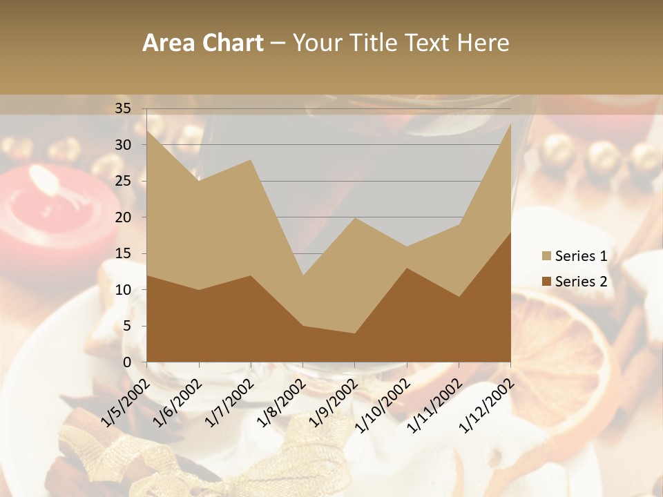 Orange Alcohol Christmas PowerPoint Template