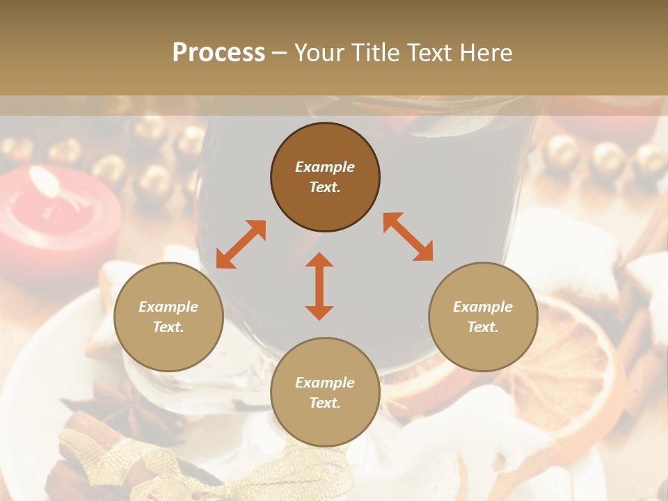 Orange Alcohol Christmas PowerPoint Template