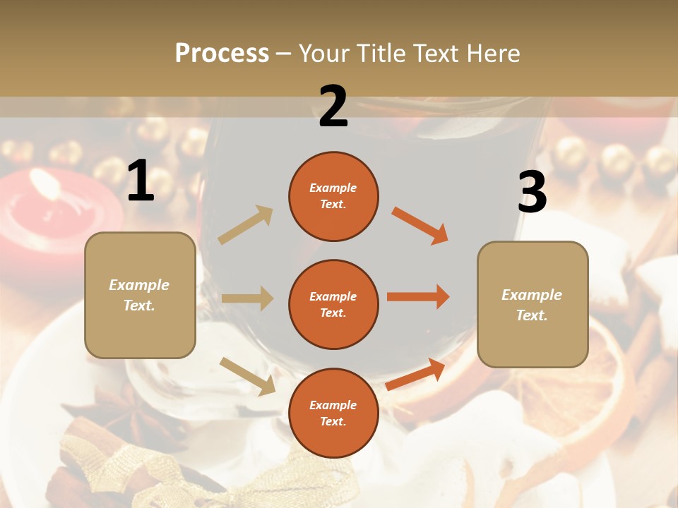 Orange Alcohol Christmas PowerPoint Template