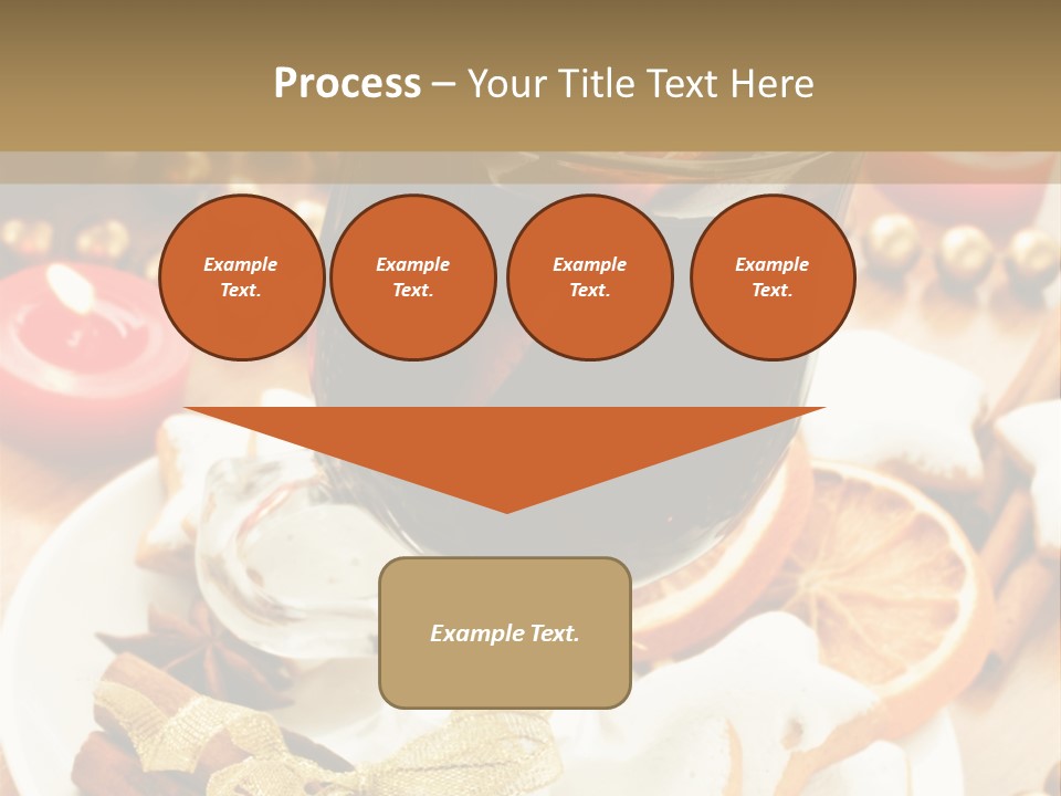 Orange Alcohol Christmas PowerPoint Template