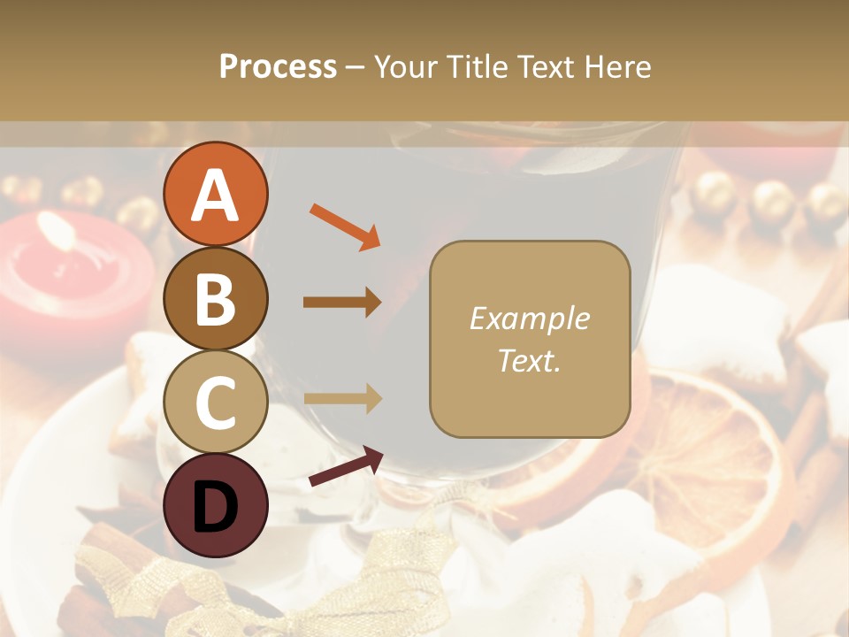 Orange Alcohol Christmas PowerPoint Template