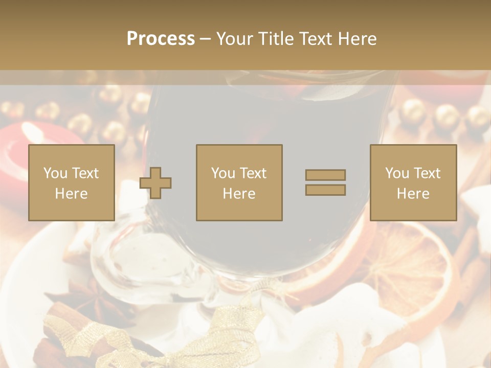 Orange Alcohol Christmas PowerPoint Template