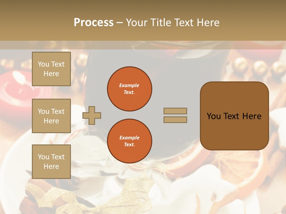 Orange Alcohol Christmas PowerPoint Template
