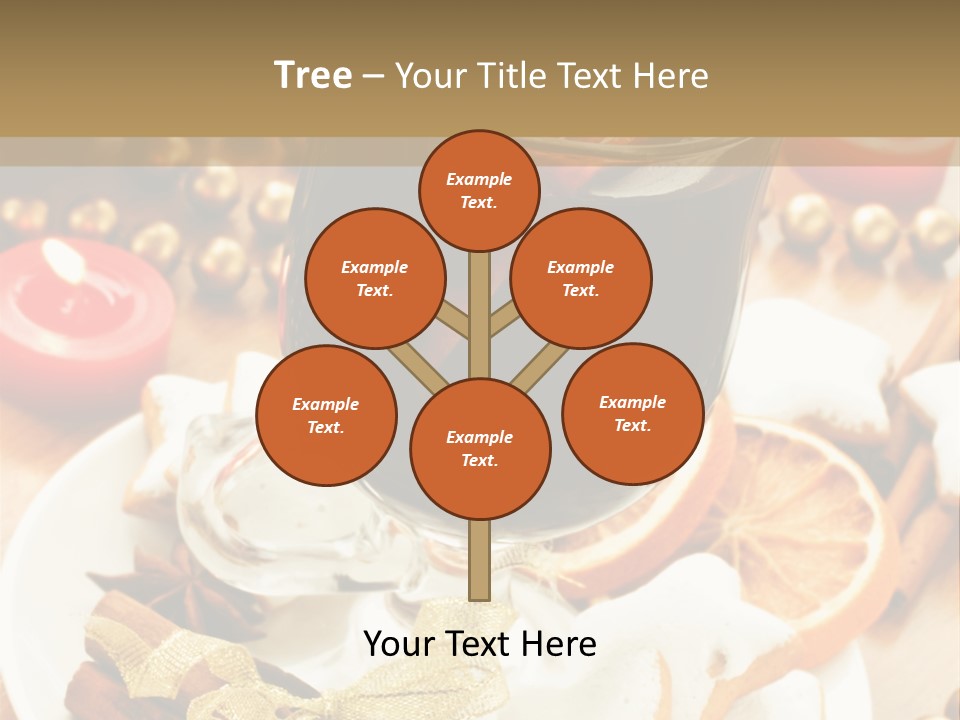 Orange Alcohol Christmas PowerPoint Template