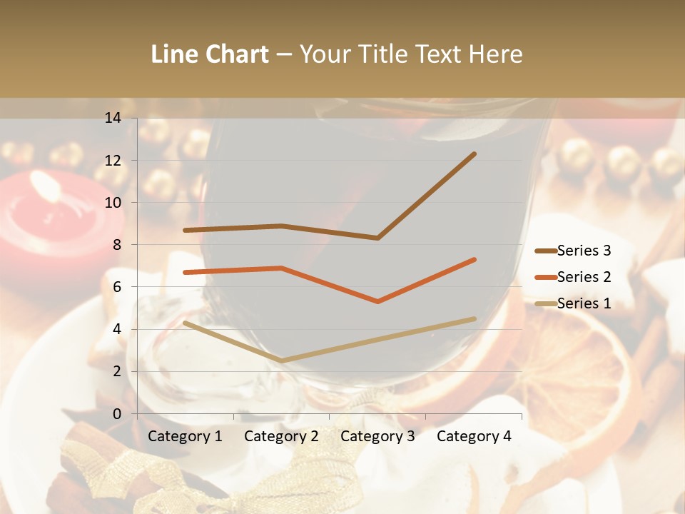 Orange Alcohol Christmas PowerPoint Template