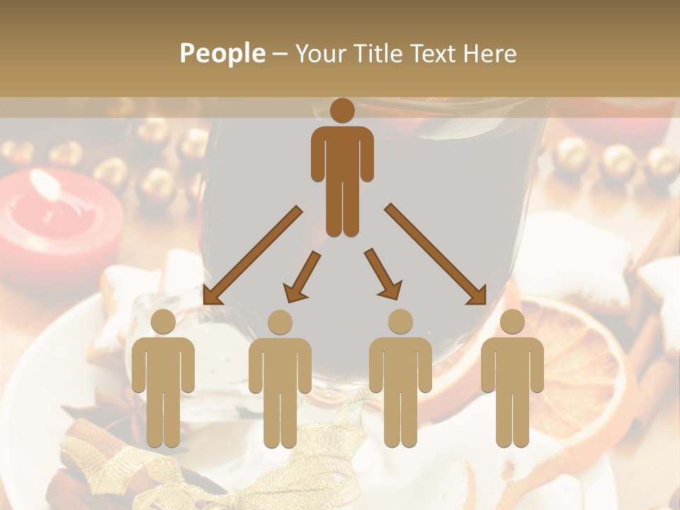 Orange Alcohol Christmas PowerPoint Template