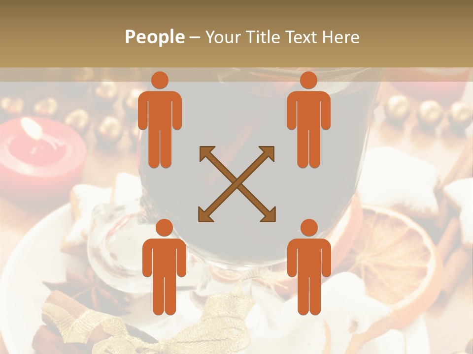 Orange Alcohol Christmas PowerPoint Template