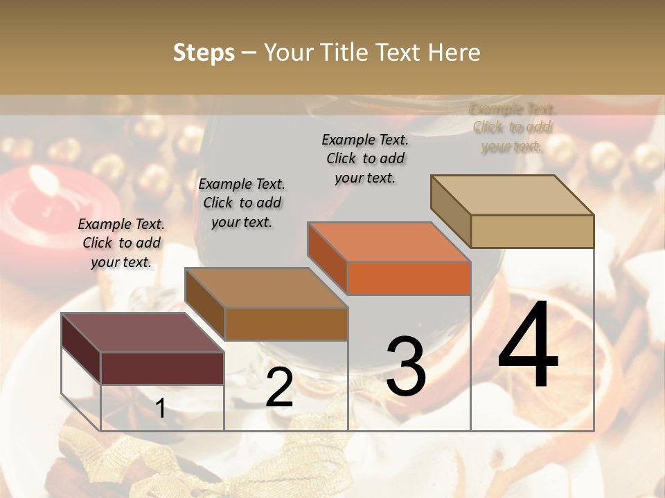 Orange Alcohol Christmas PowerPoint Template