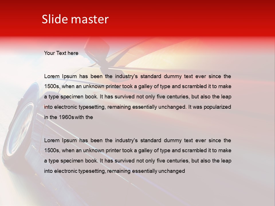 Crop Tilt Light PowerPoint Template