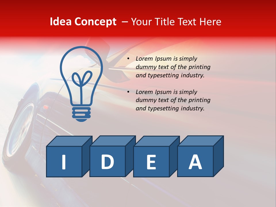 Crop Tilt Light PowerPoint Template