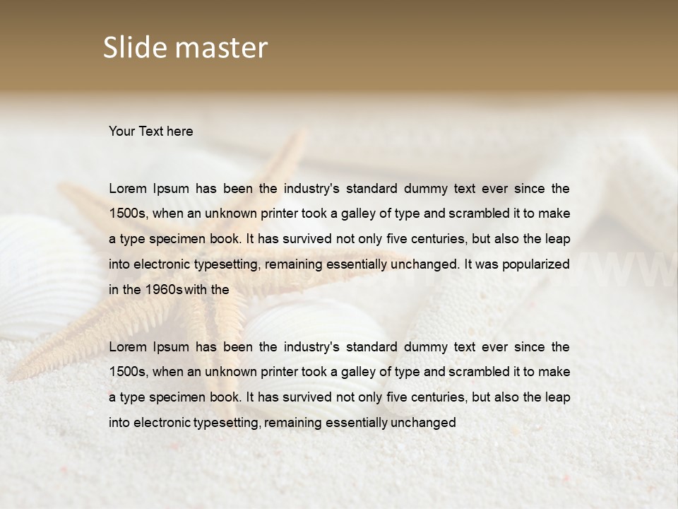 Nature Beach Shallow PowerPoint Template