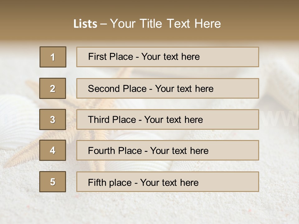 Nature Beach Shallow PowerPoint Template