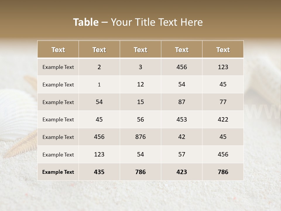 Nature Beach Shallow PowerPoint Template