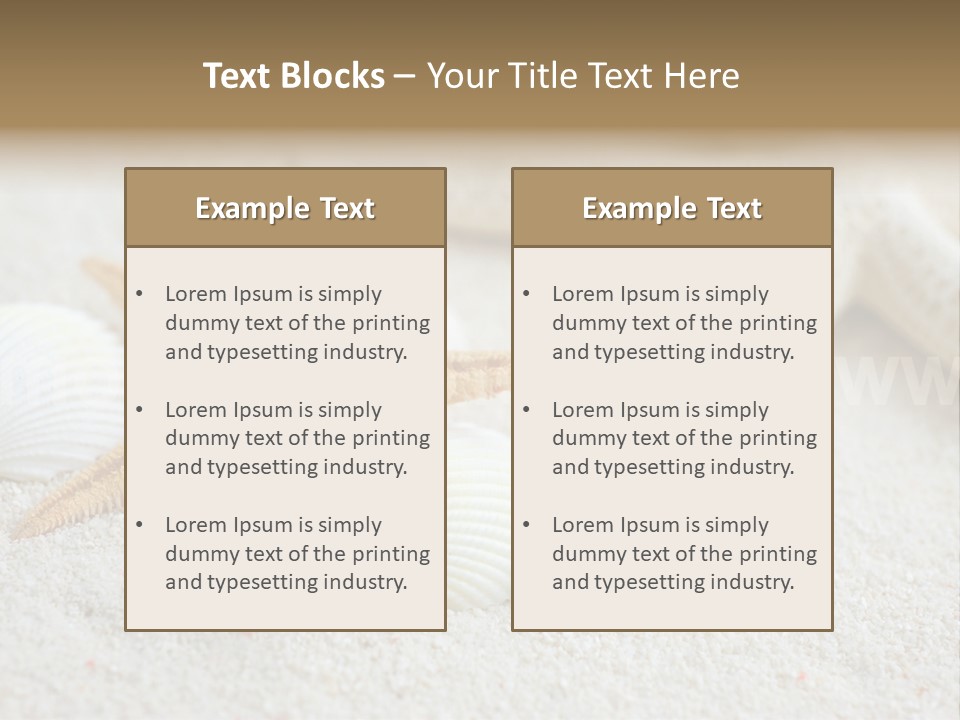 Nature Beach Shallow PowerPoint Template
