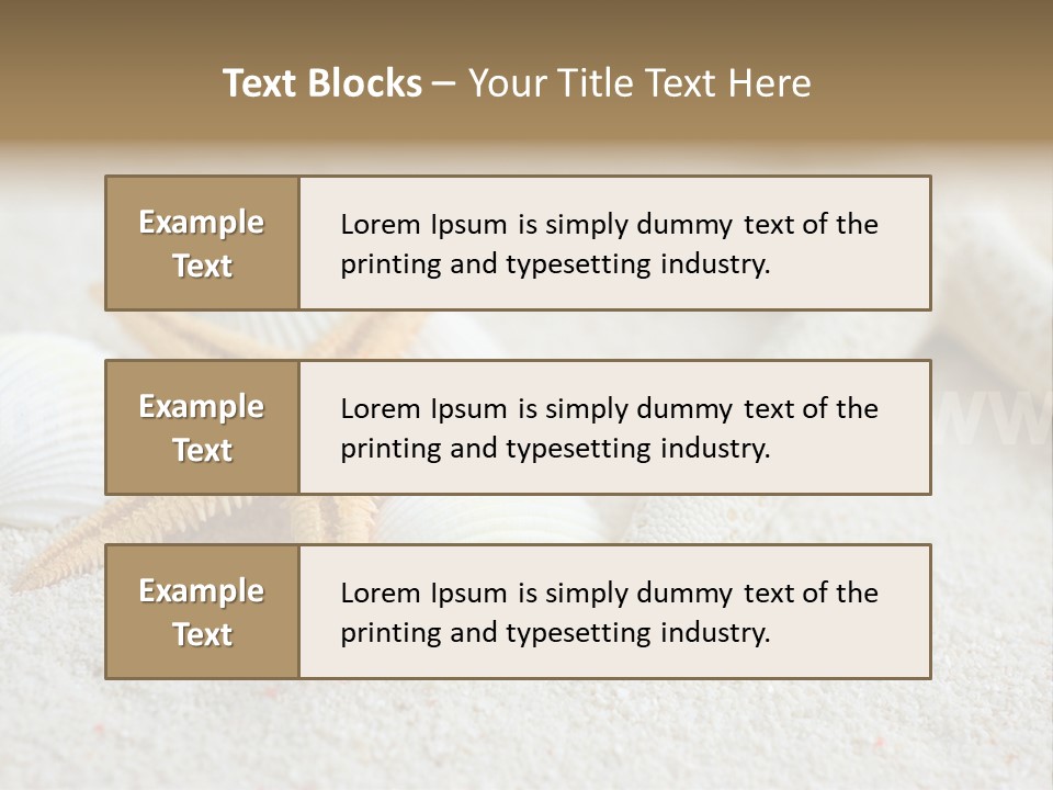 Nature Beach Shallow PowerPoint Template