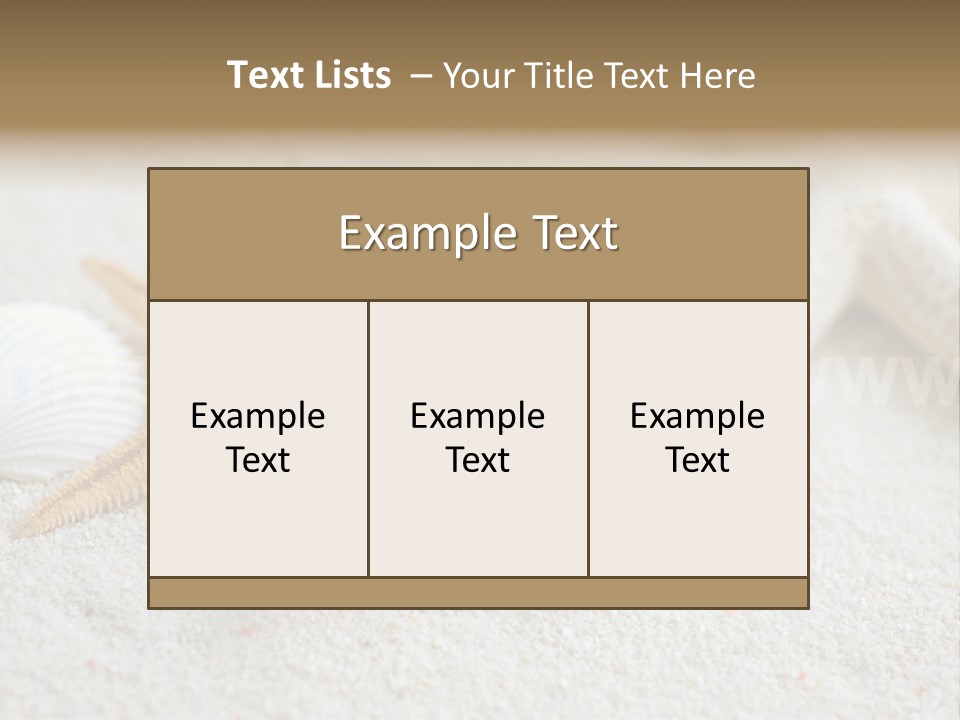 Nature Beach Shallow PowerPoint Template