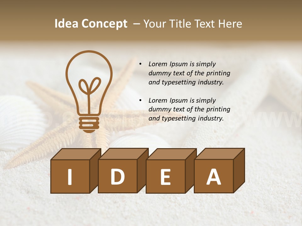 Nature Beach Shallow PowerPoint Template