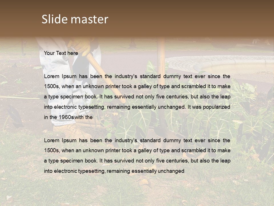 Maintenance Care Dig PowerPoint Template