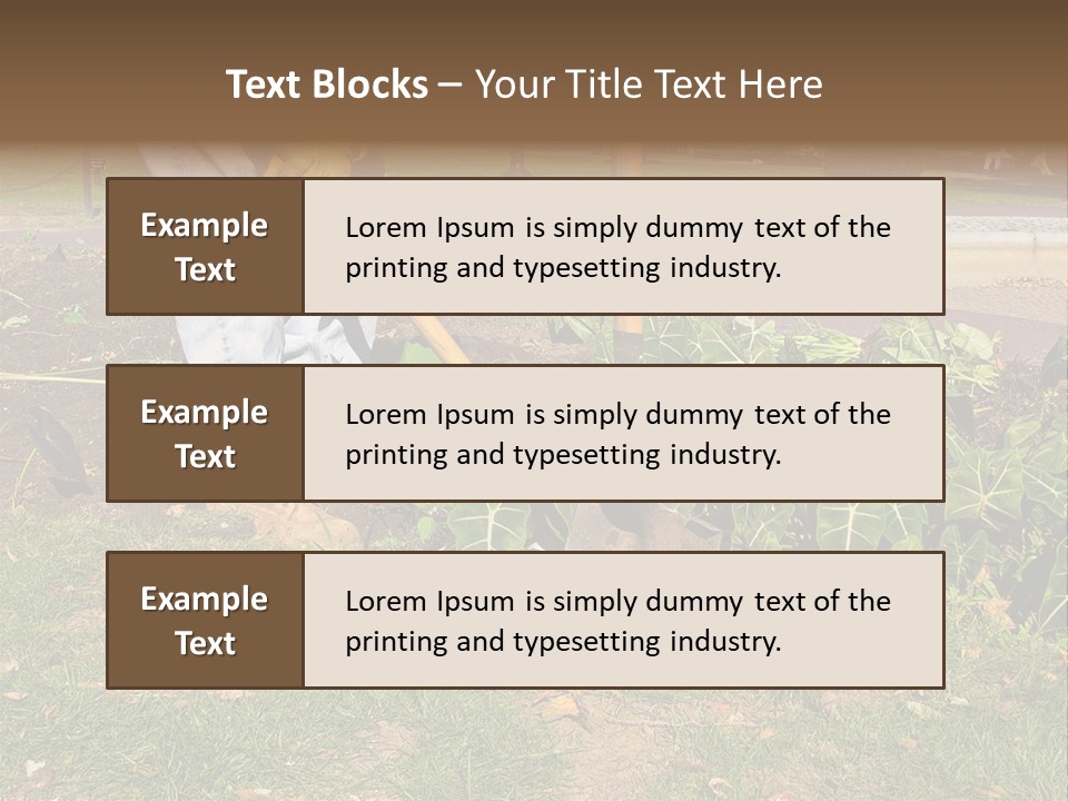 Maintenance Care Dig PowerPoint Template