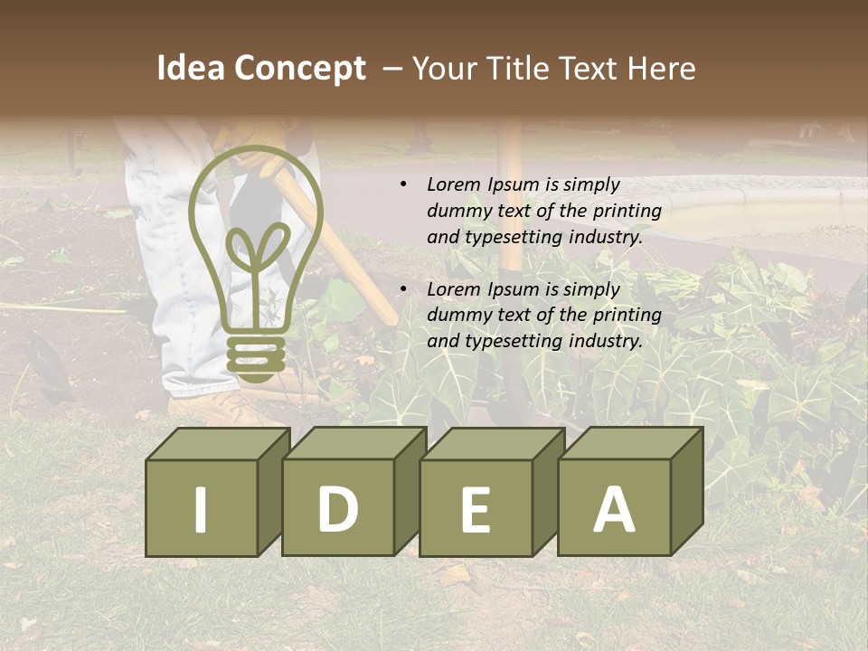 Maintenance Care Dig PowerPoint Template