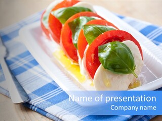 Dinner Dining Tomato PowerPoint Template
