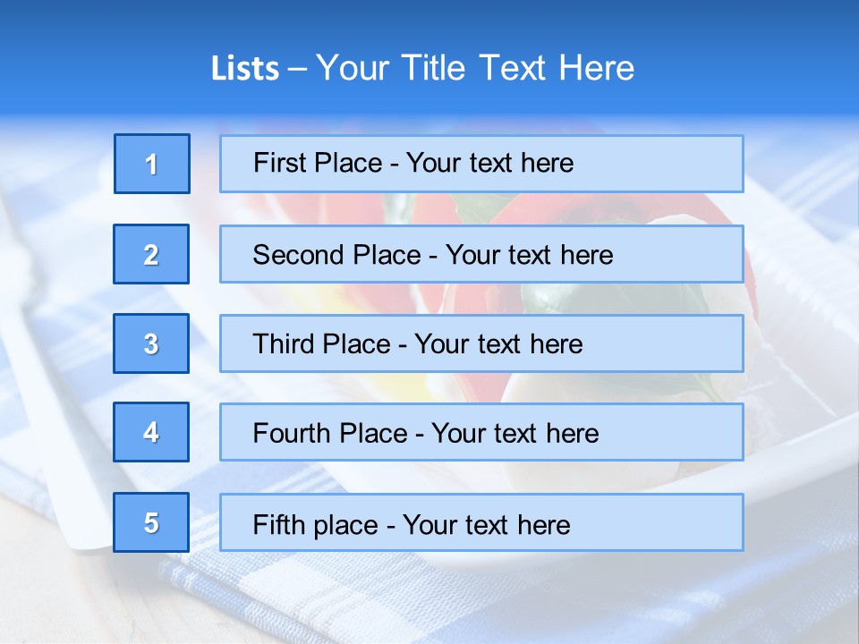 Dinner Dining Tomato PowerPoint Template