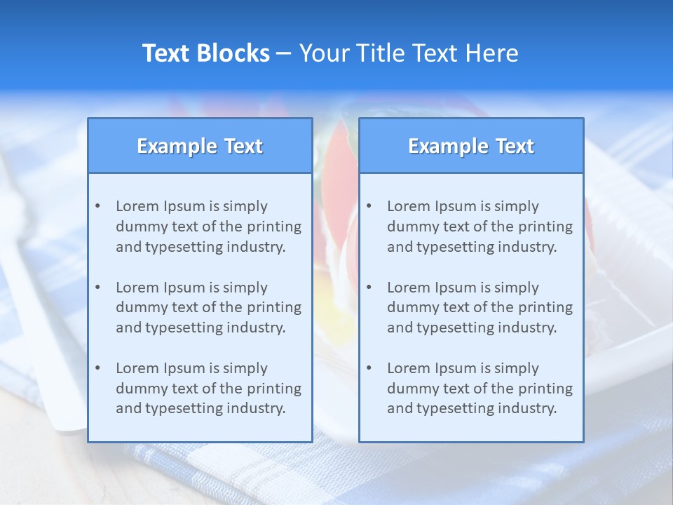 Dinner Dining Tomato PowerPoint Template
