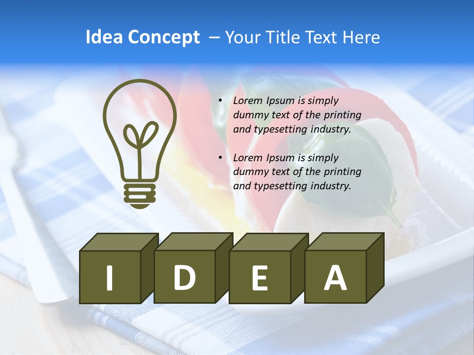 Dinner Dining Tomato PowerPoint Template