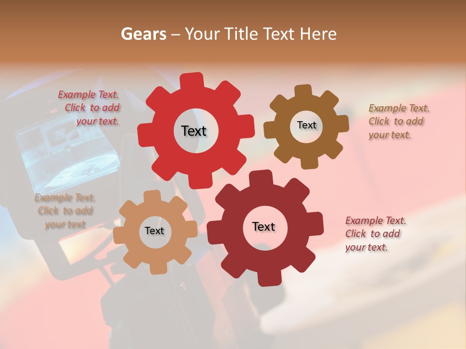 Communication Lcd Setting PowerPoint Template