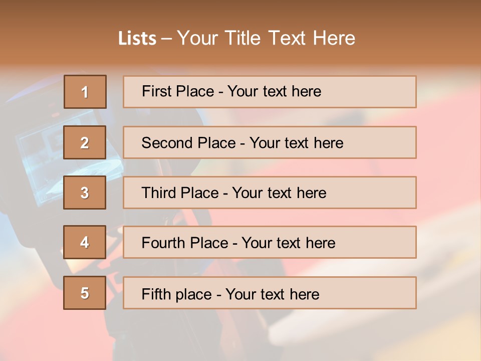Communication Lcd Setting PowerPoint Template