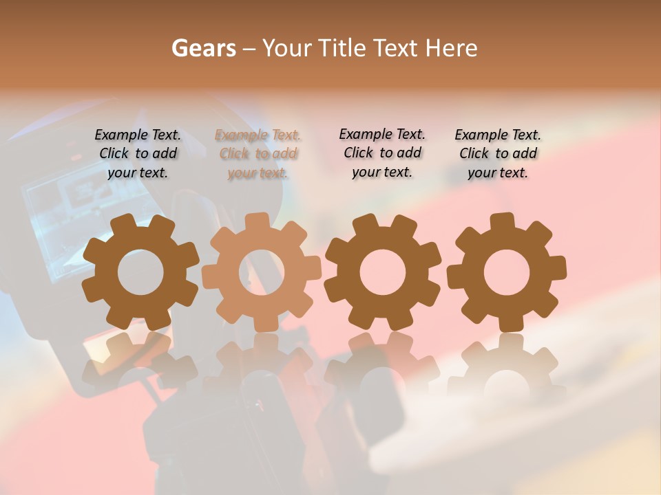 Communication Lcd Setting PowerPoint Template