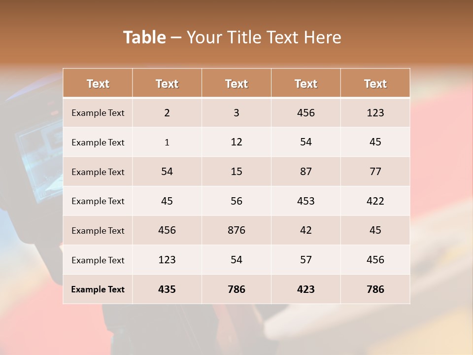 Communication Lcd Setting PowerPoint Template