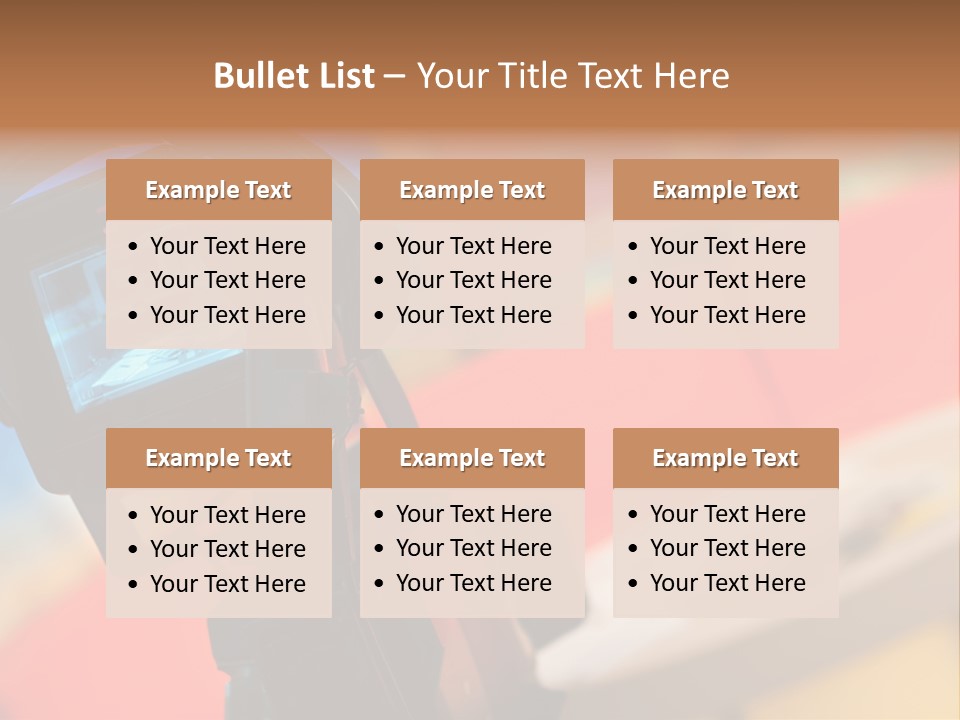 Communication Lcd Setting PowerPoint Template